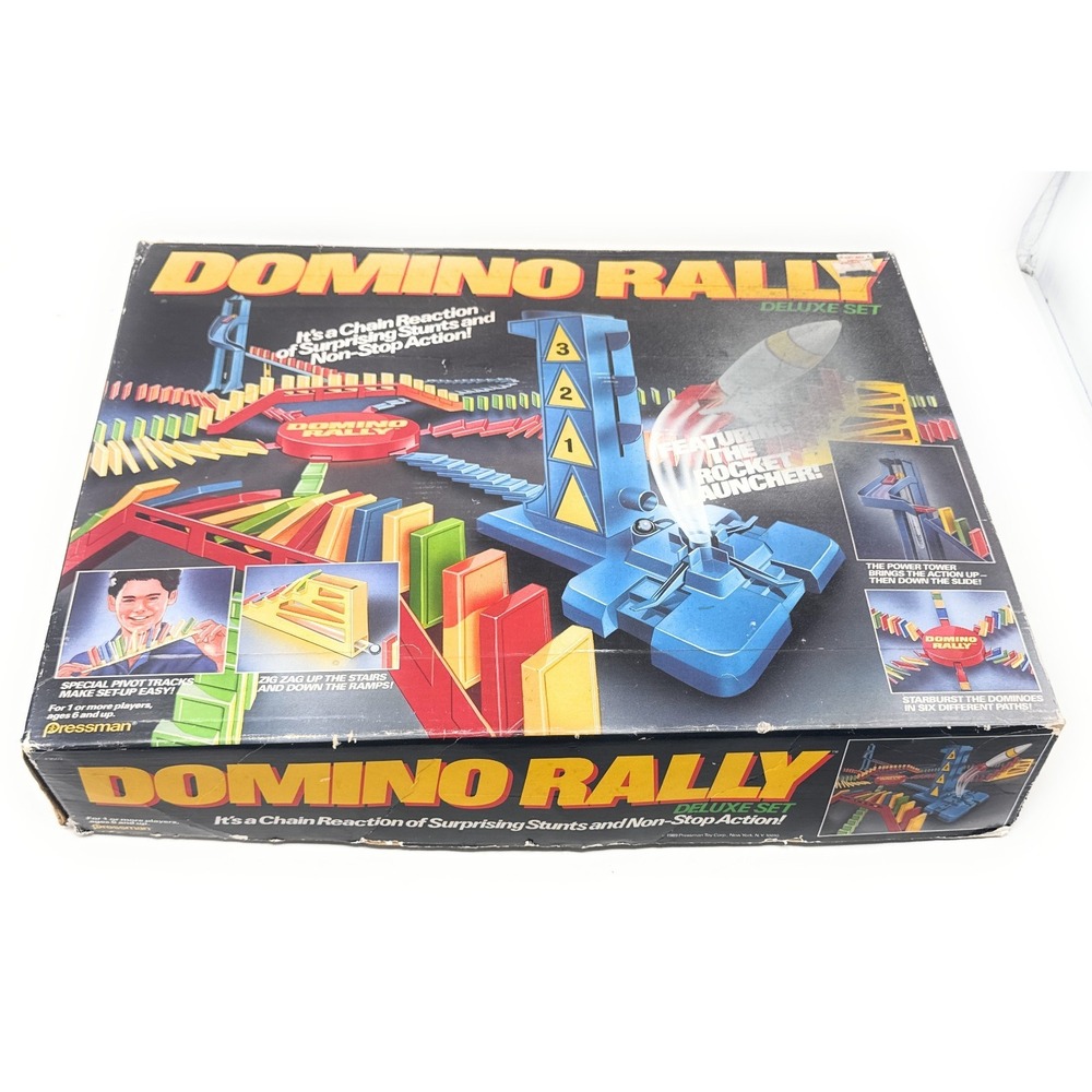 1989‎ Pressman Domino Rally Deluxe Set Incomplete